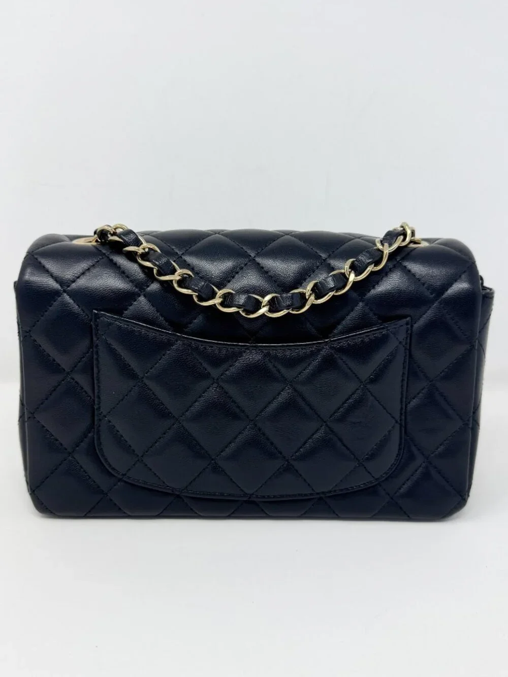 Chanel Lambskin Mini Rectangular Classic Flap Black